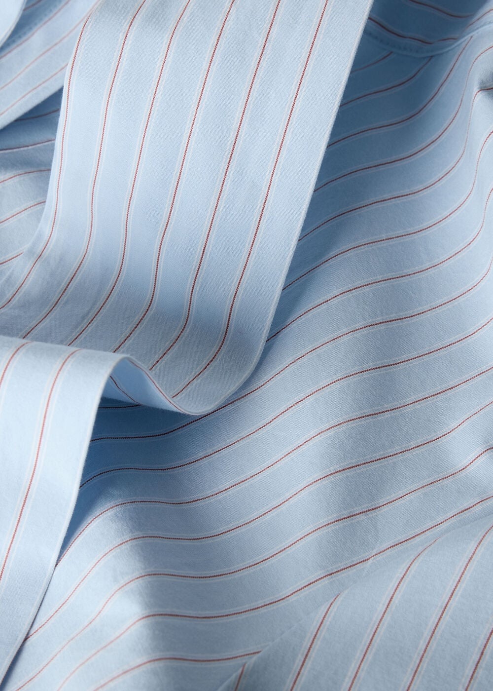 Scarf Stripe Cotton Shirt
