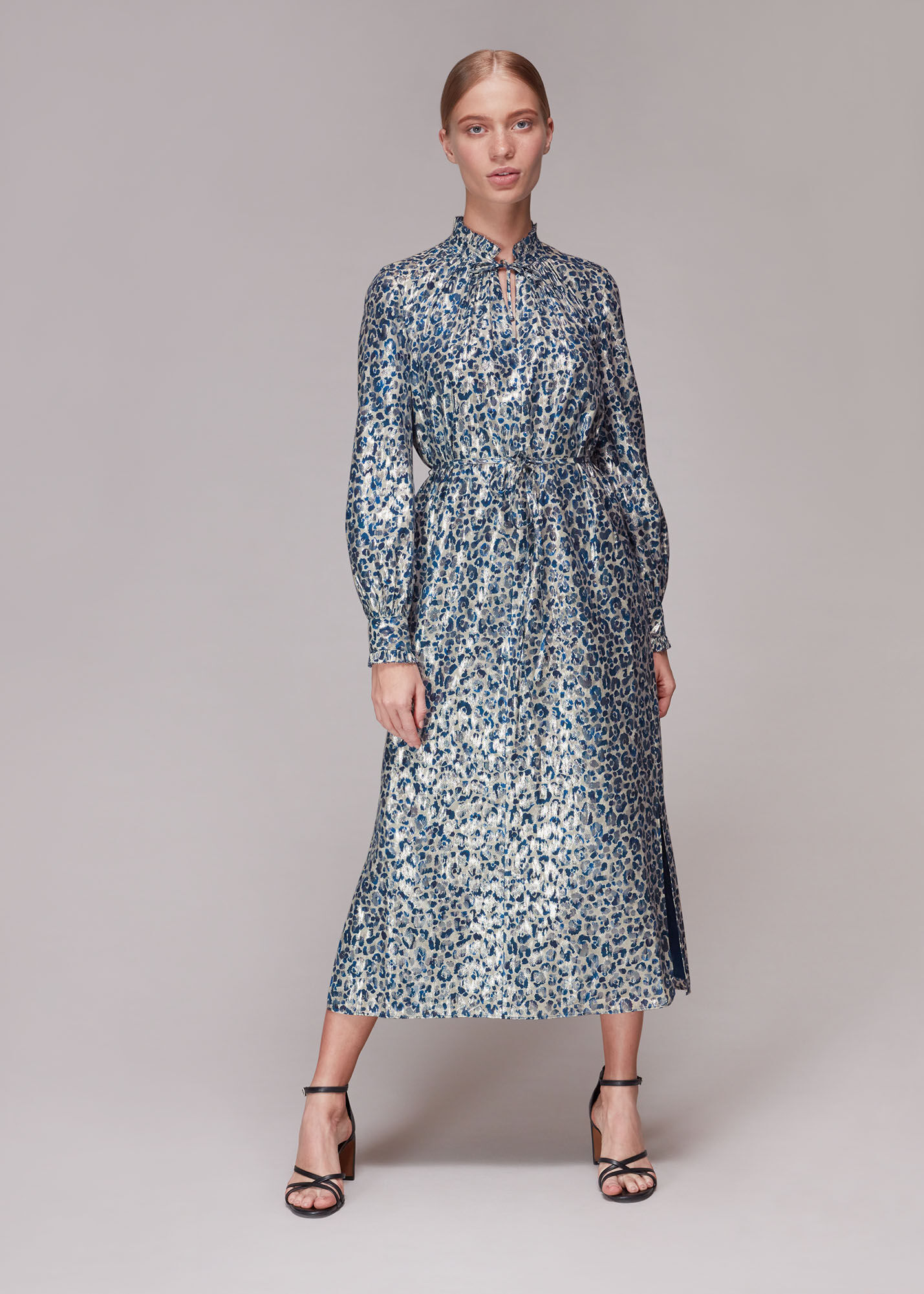 Whistles snake cheap print dress