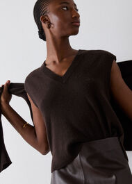Cashmere V Neck Tank