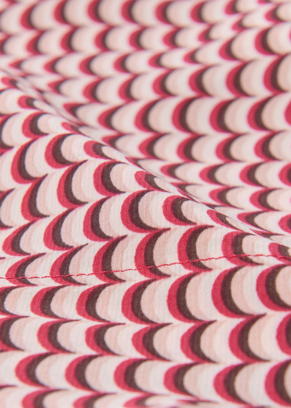 Geo Print Pleat Detail Shirt