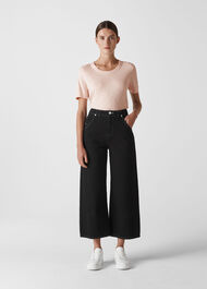 Rosa Double Trim T-Shirt Pale Pink