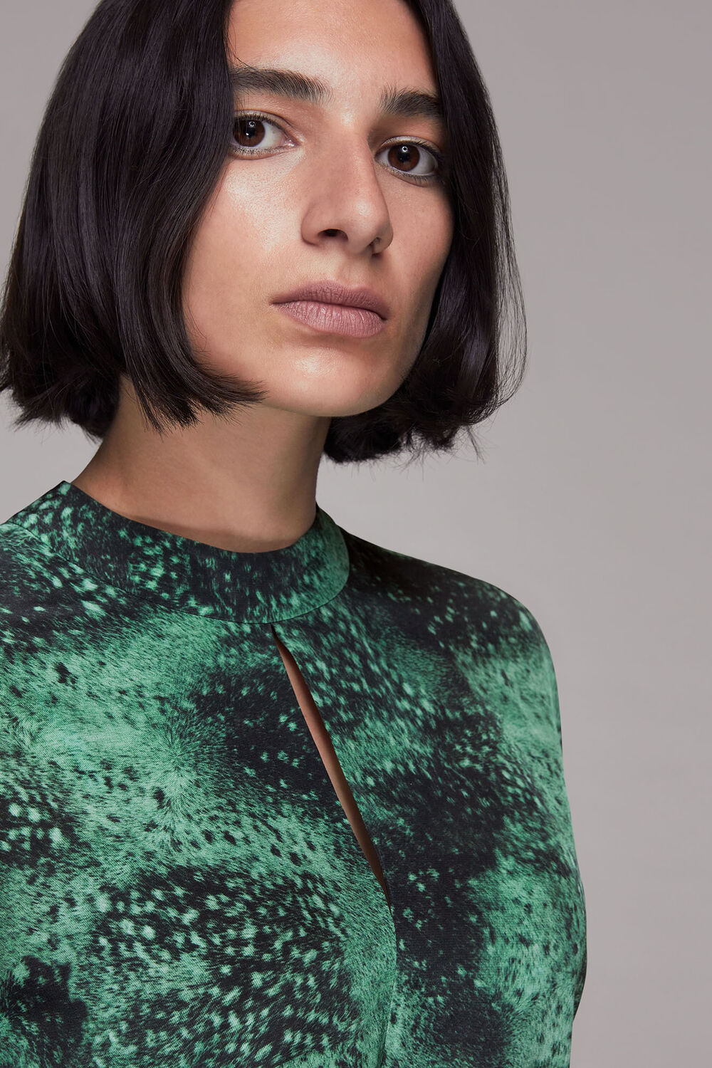 Photographic Animal Silk Top