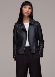 Agnes Pocket Leather Jacket