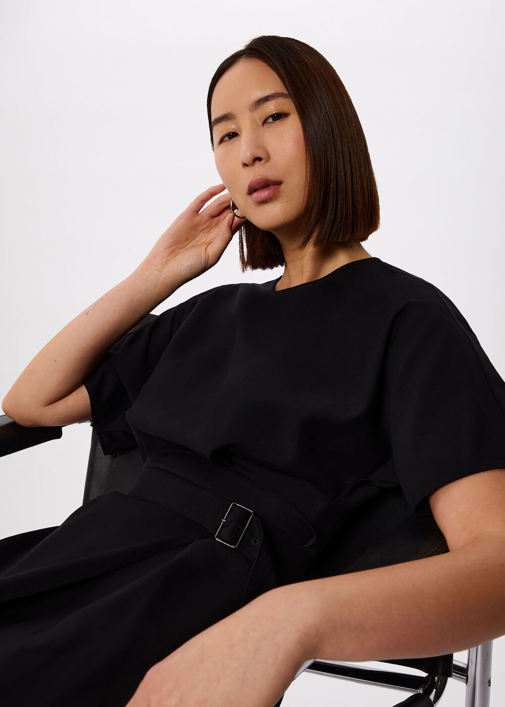 Asymmetric Open Back Dress