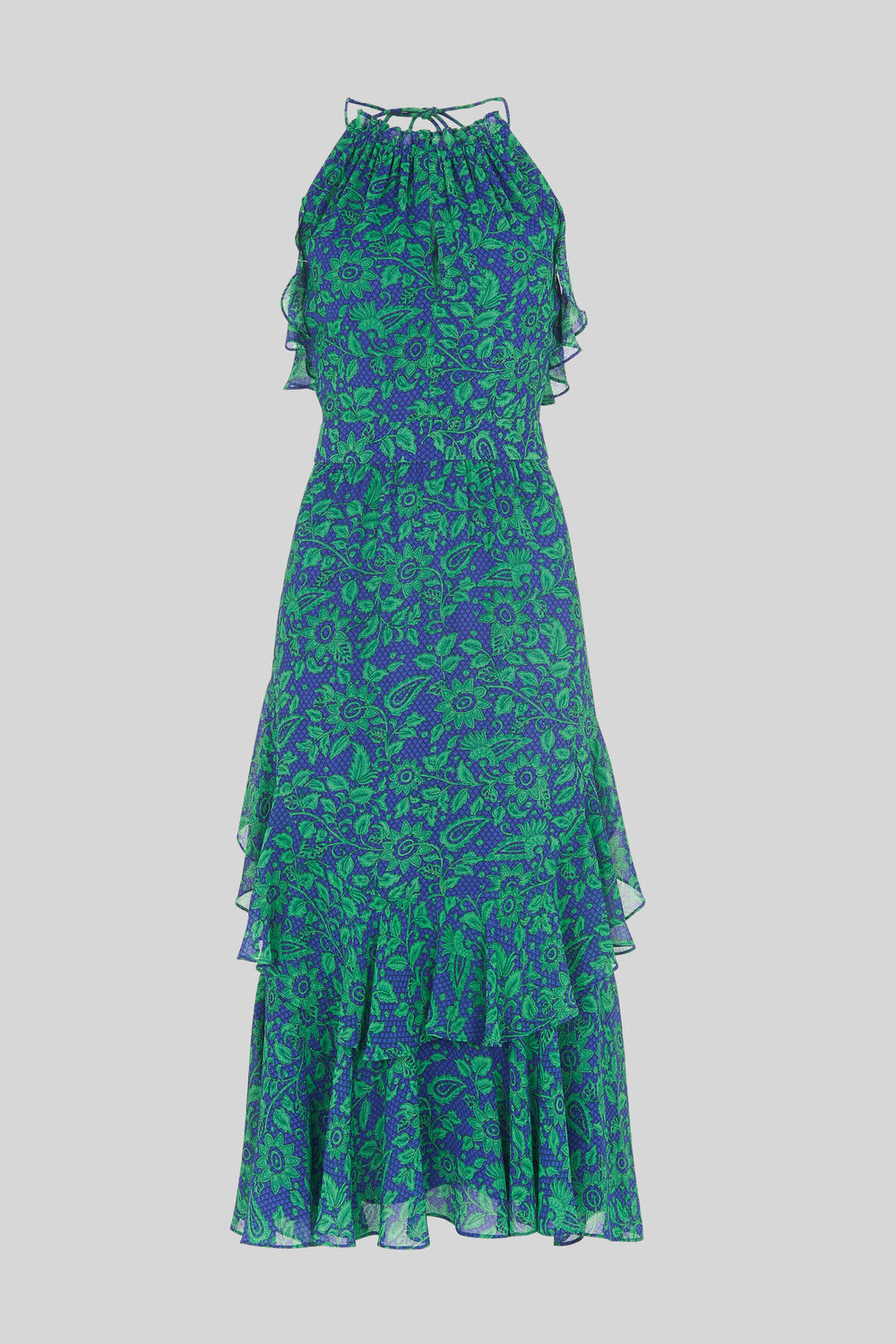 Devina Henna Print Dress Blue/Multi