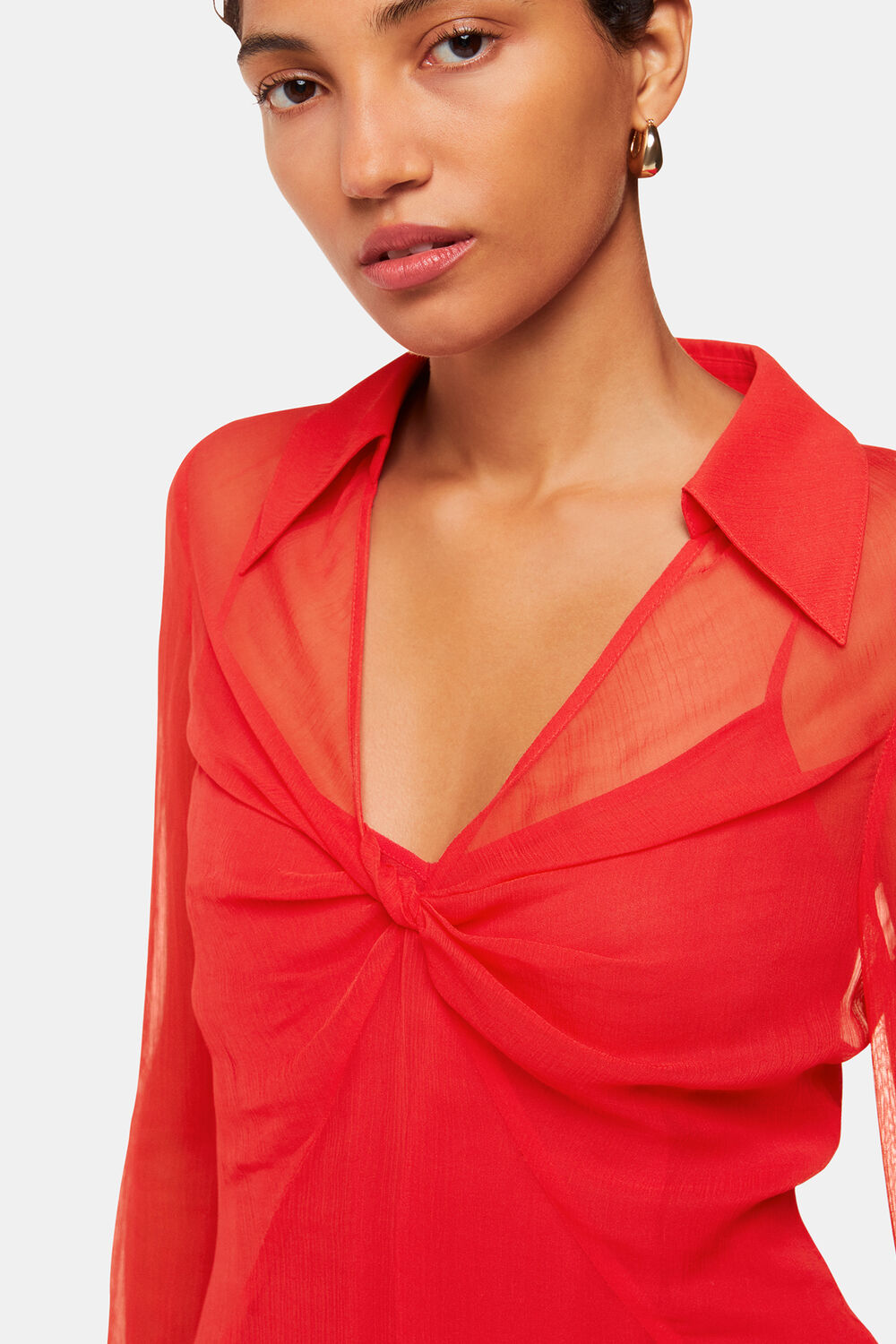 Emilia Twist Front Blouse