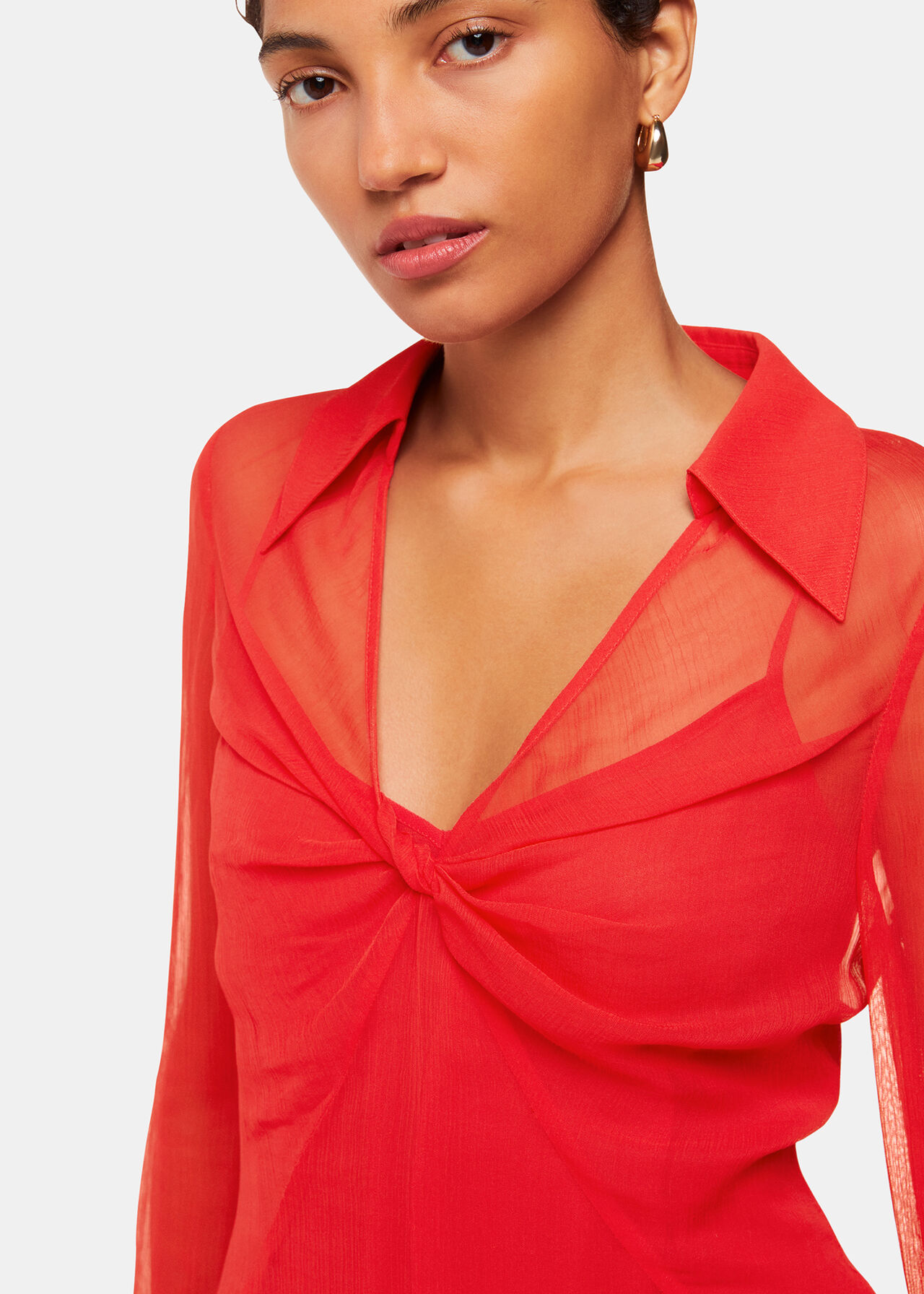 Emilia Twist Front Blouse