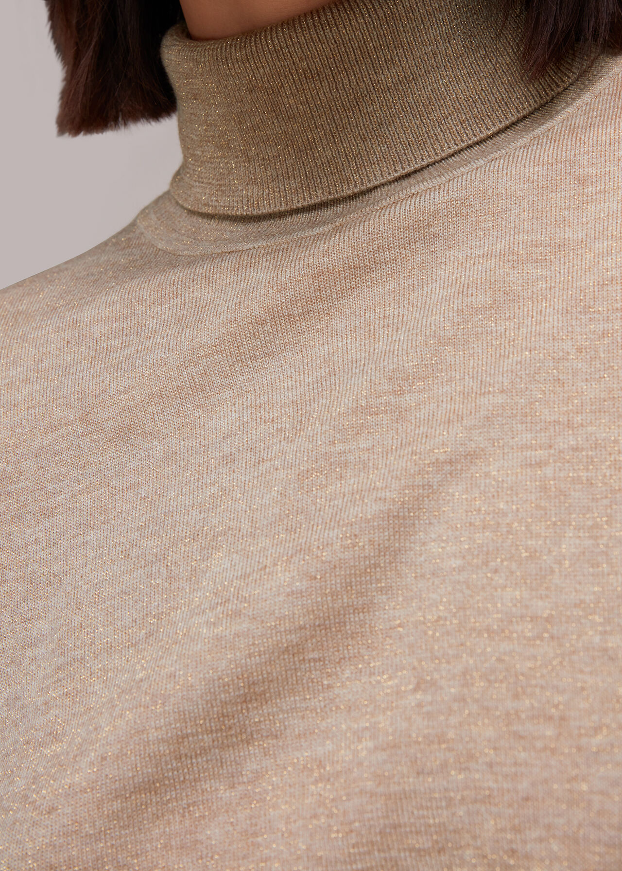 Sparkle Polo Neck Knit
