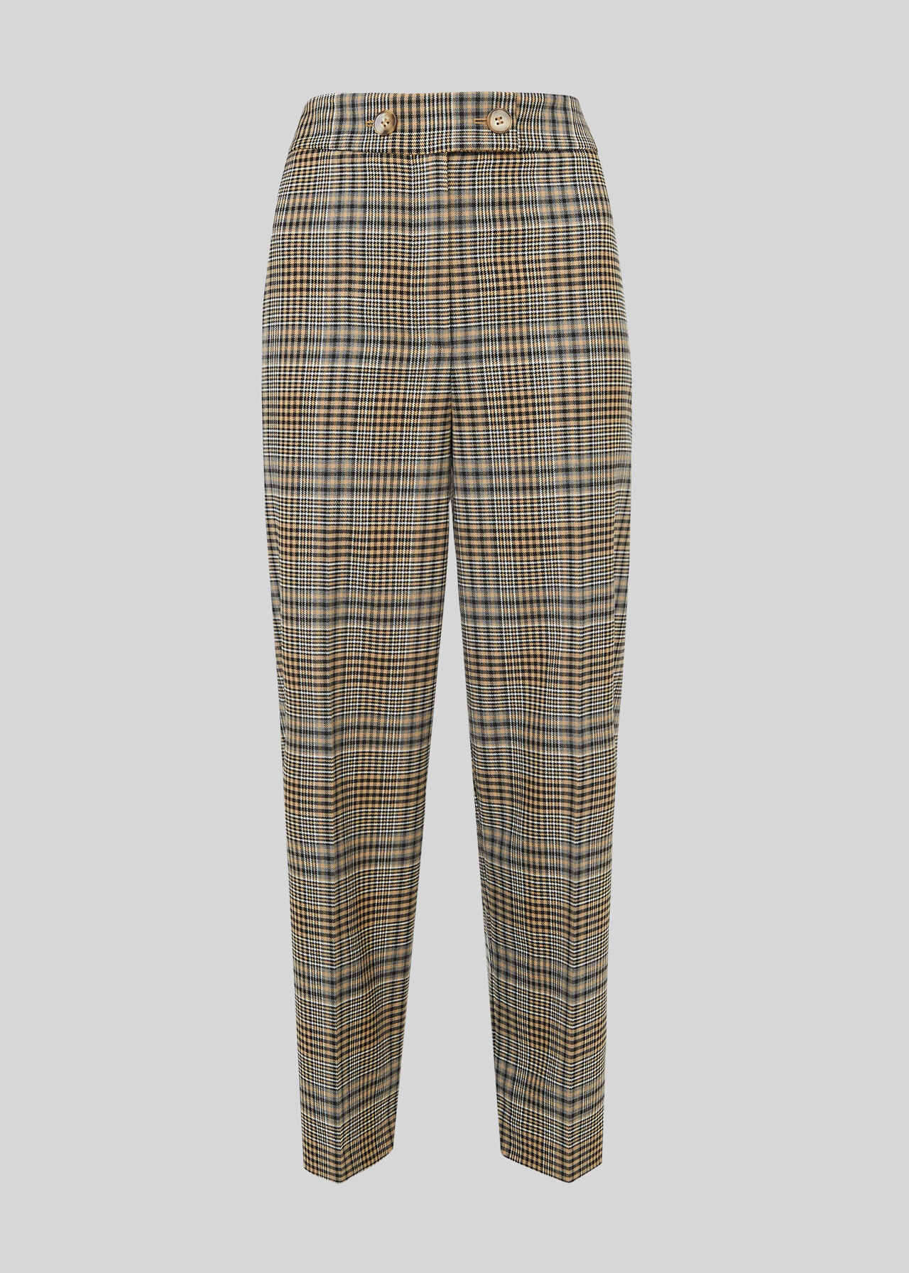 Check Button Front Trouser Multicolour