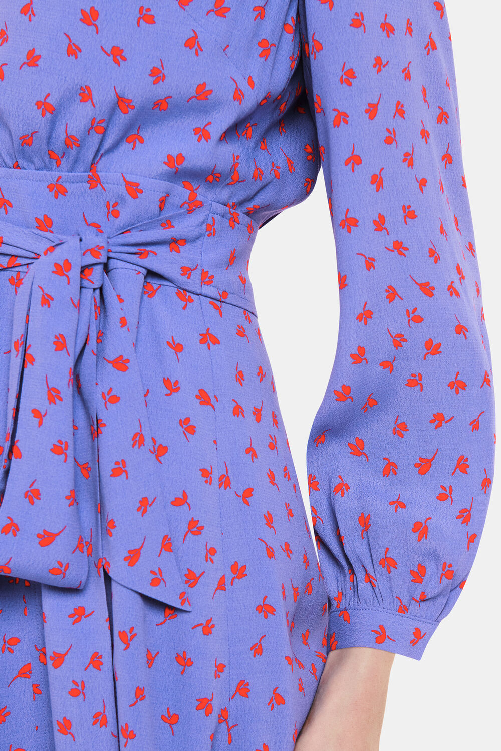 Scattered Petals Print Dress