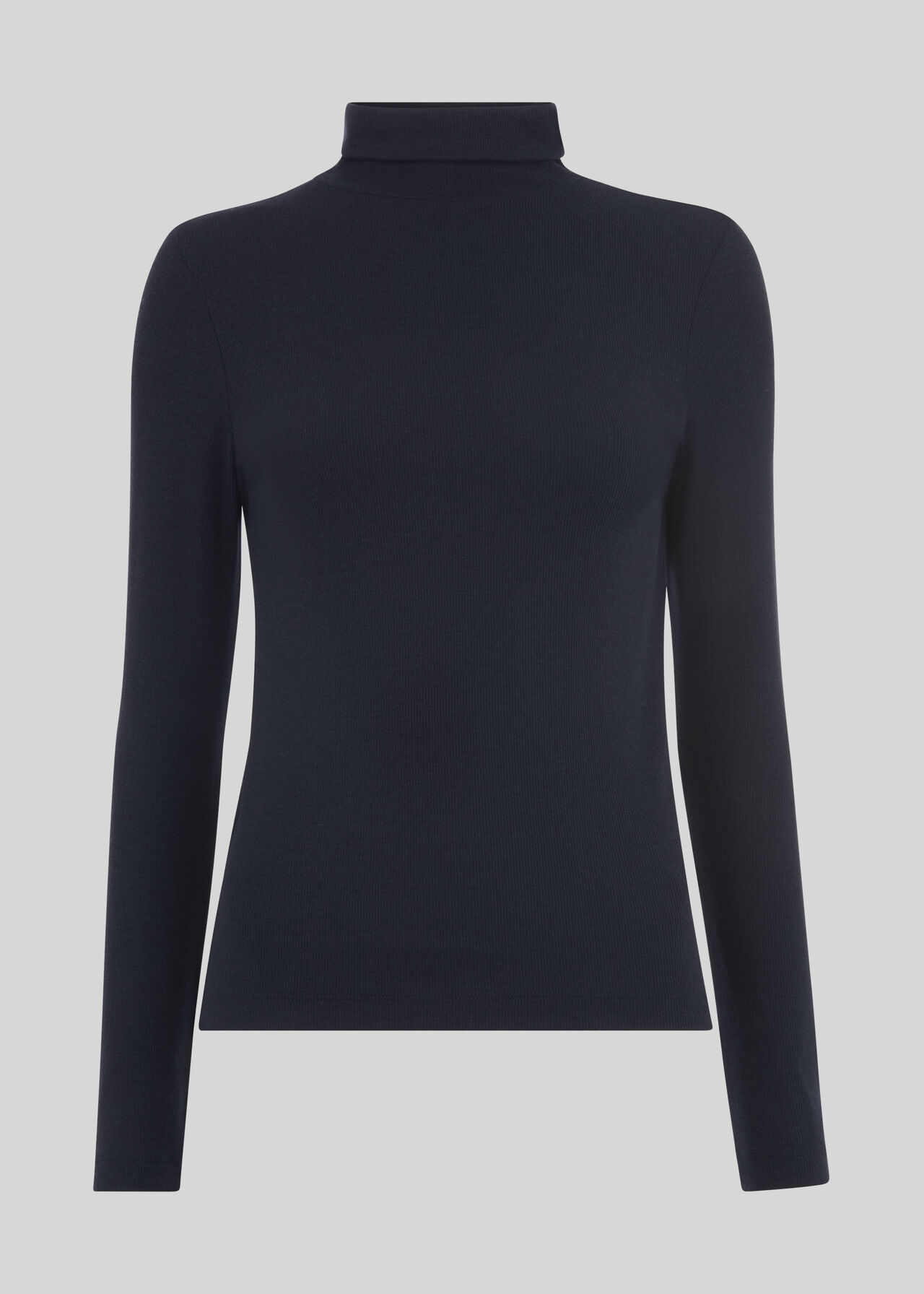 Essential Polo Neck Top Navy