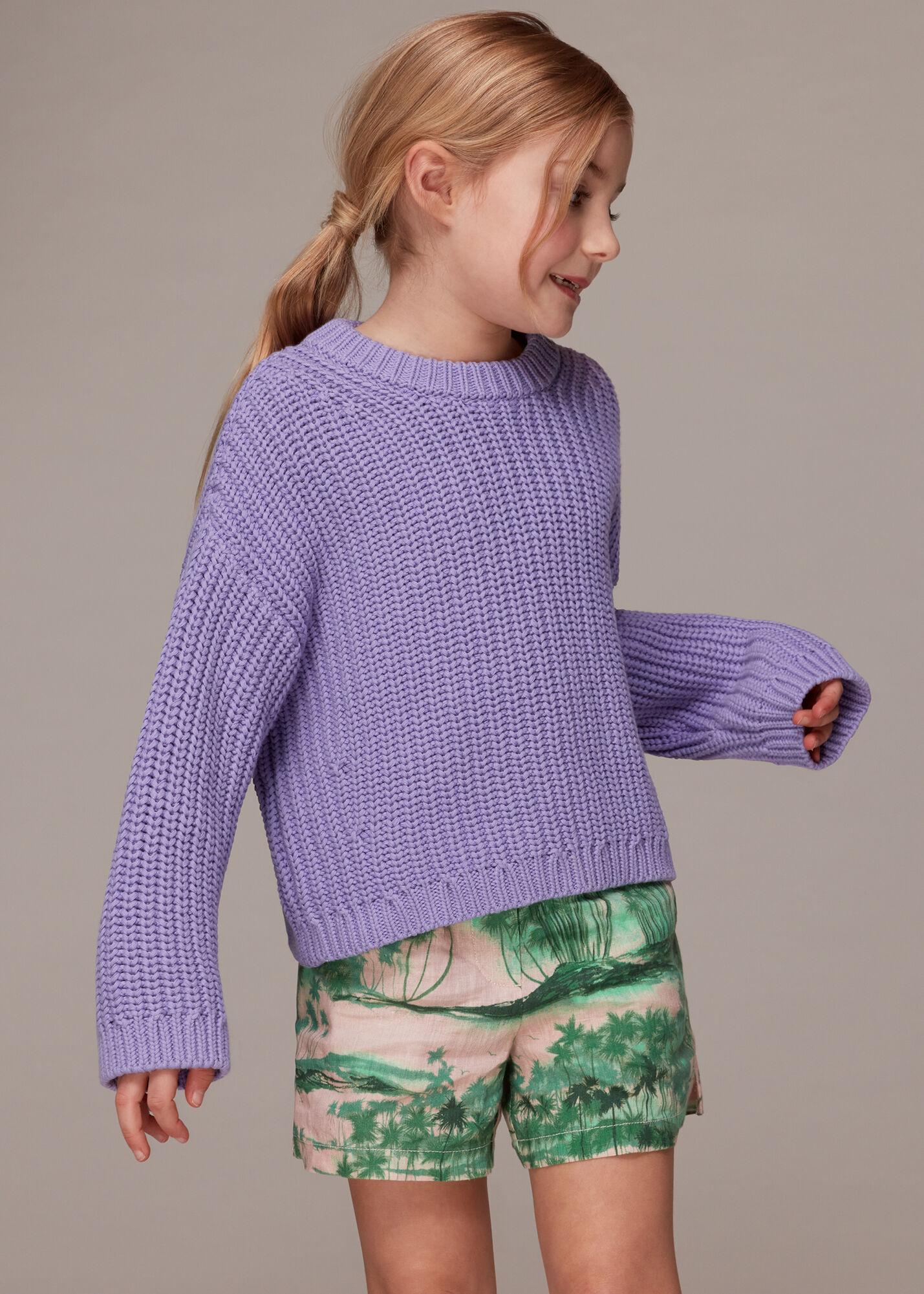 Chunky hotsell purple sweater
