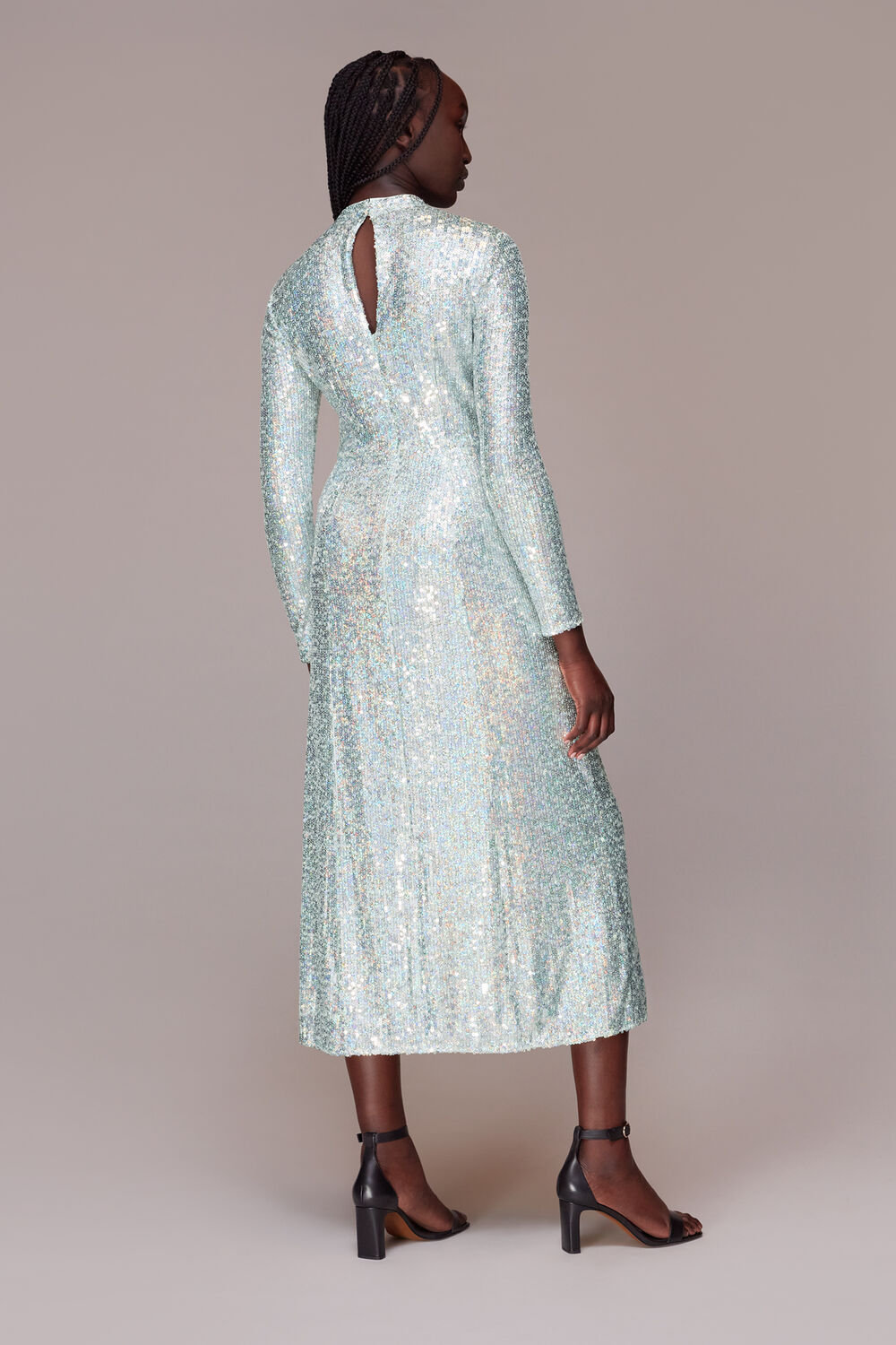 Minimal Sequin Midi Dress