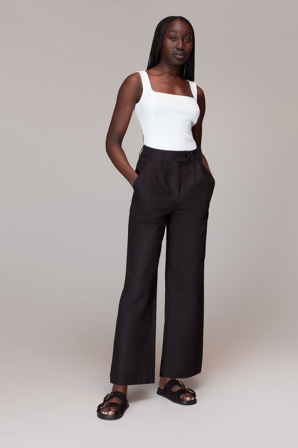 Square Neck Rib Tank