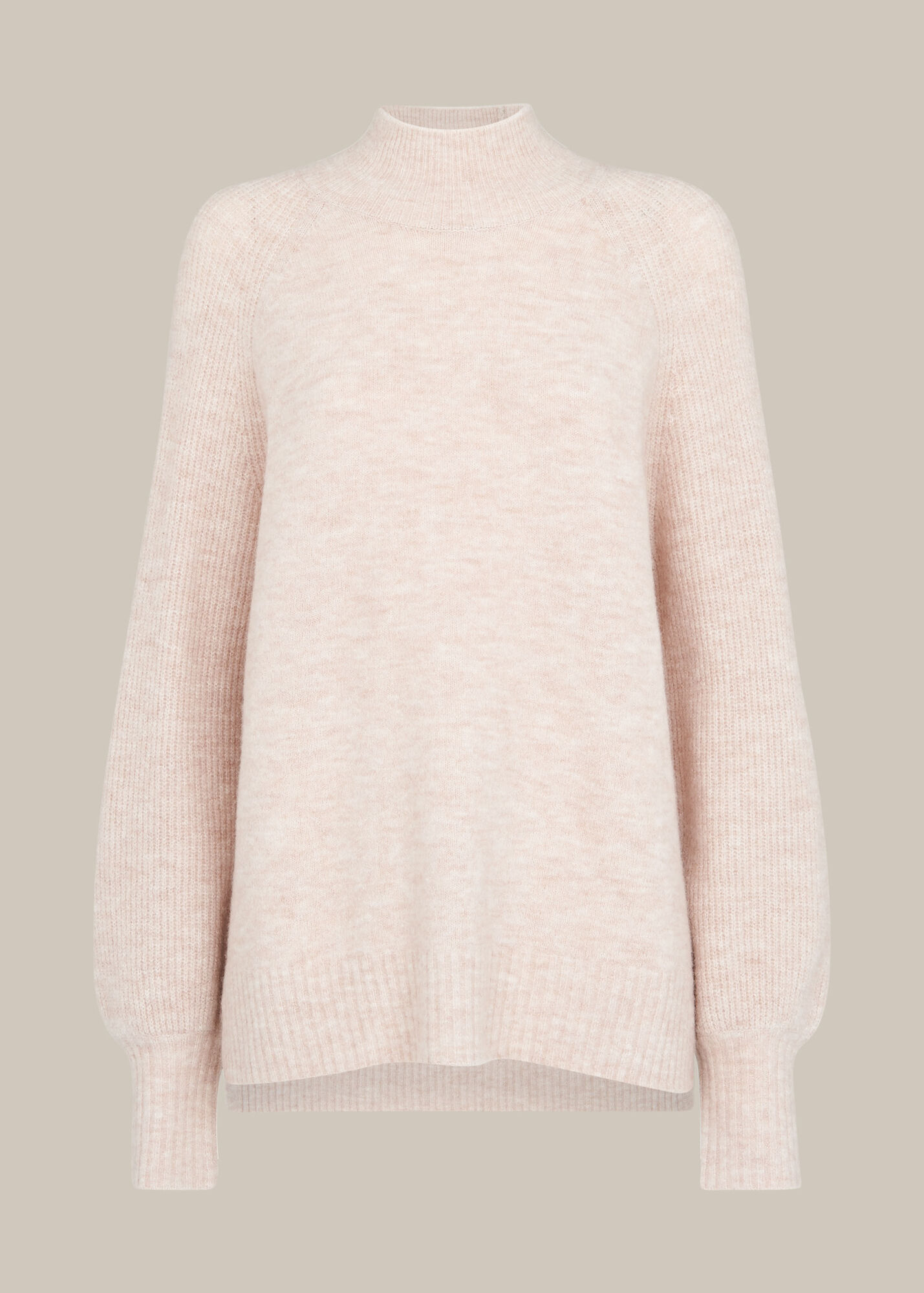 Oatmeal Full Sleeve Knitted Jumper WHISTLES