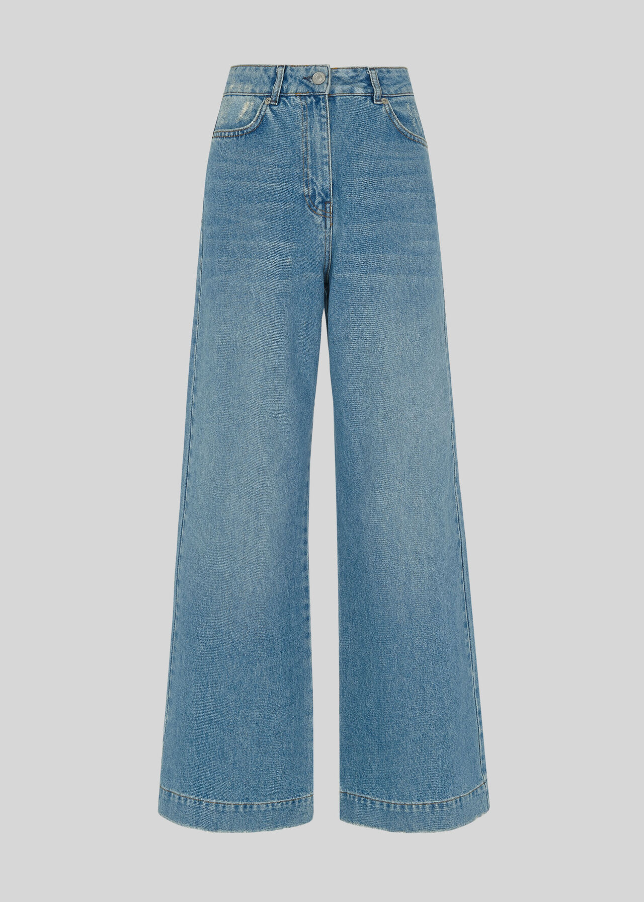 Full Leg Mid Wash Jean Denim