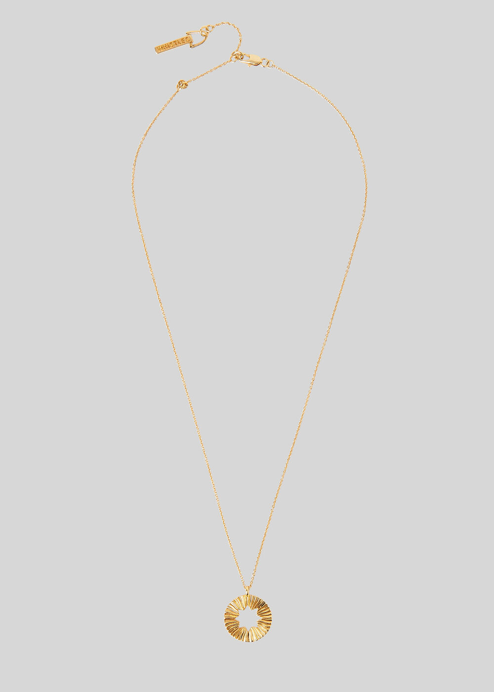 Textured Star Necklace Gold/Multi