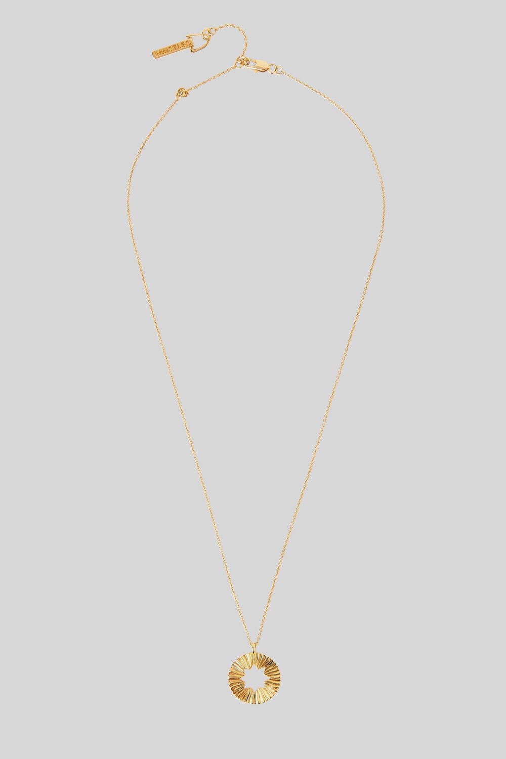 Textured Star Necklace Gold/Multi
