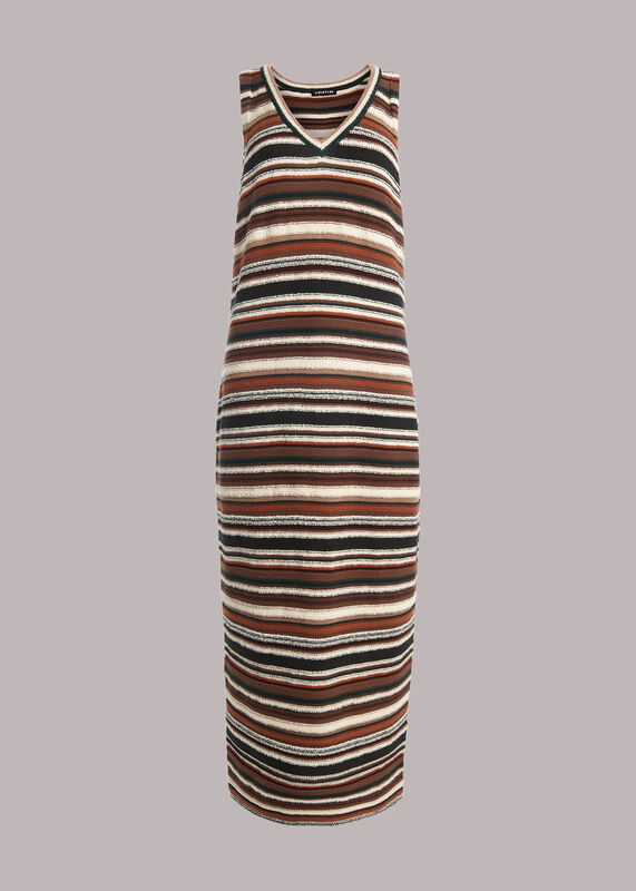 Multicolour Willow Striped Knitted Dress