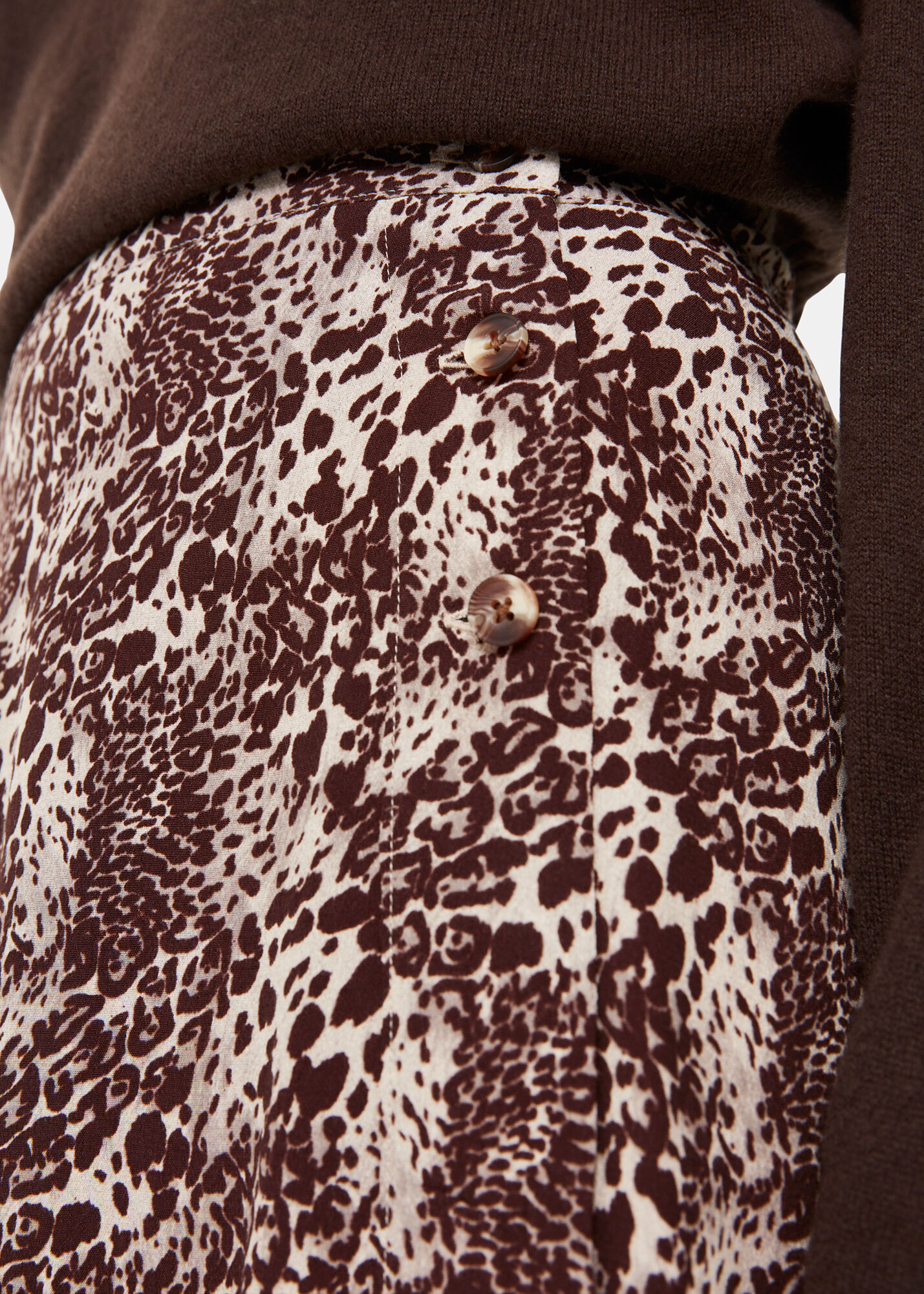 Leopard print wrap skirt velcro closure clearance