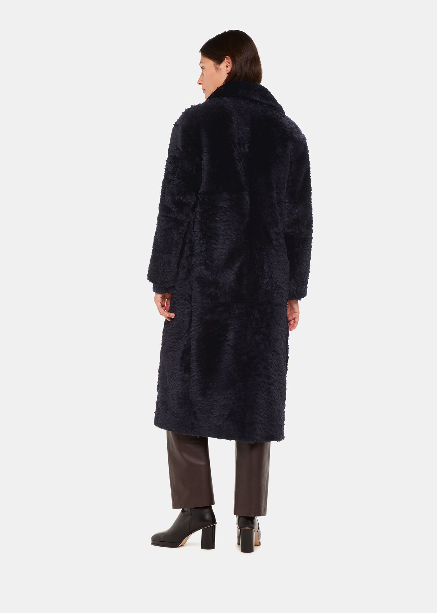 Whistles longline faux fur coat online