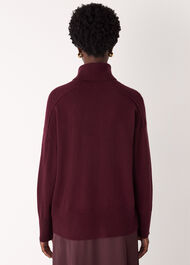 Cashmere Seam Roll Neck Knit