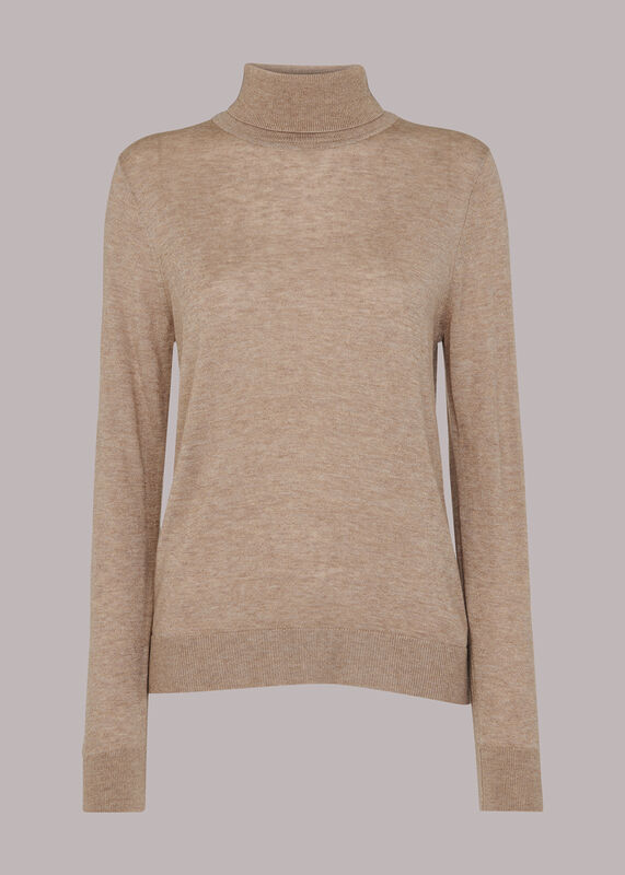 Sparkle Polo Neck Knit