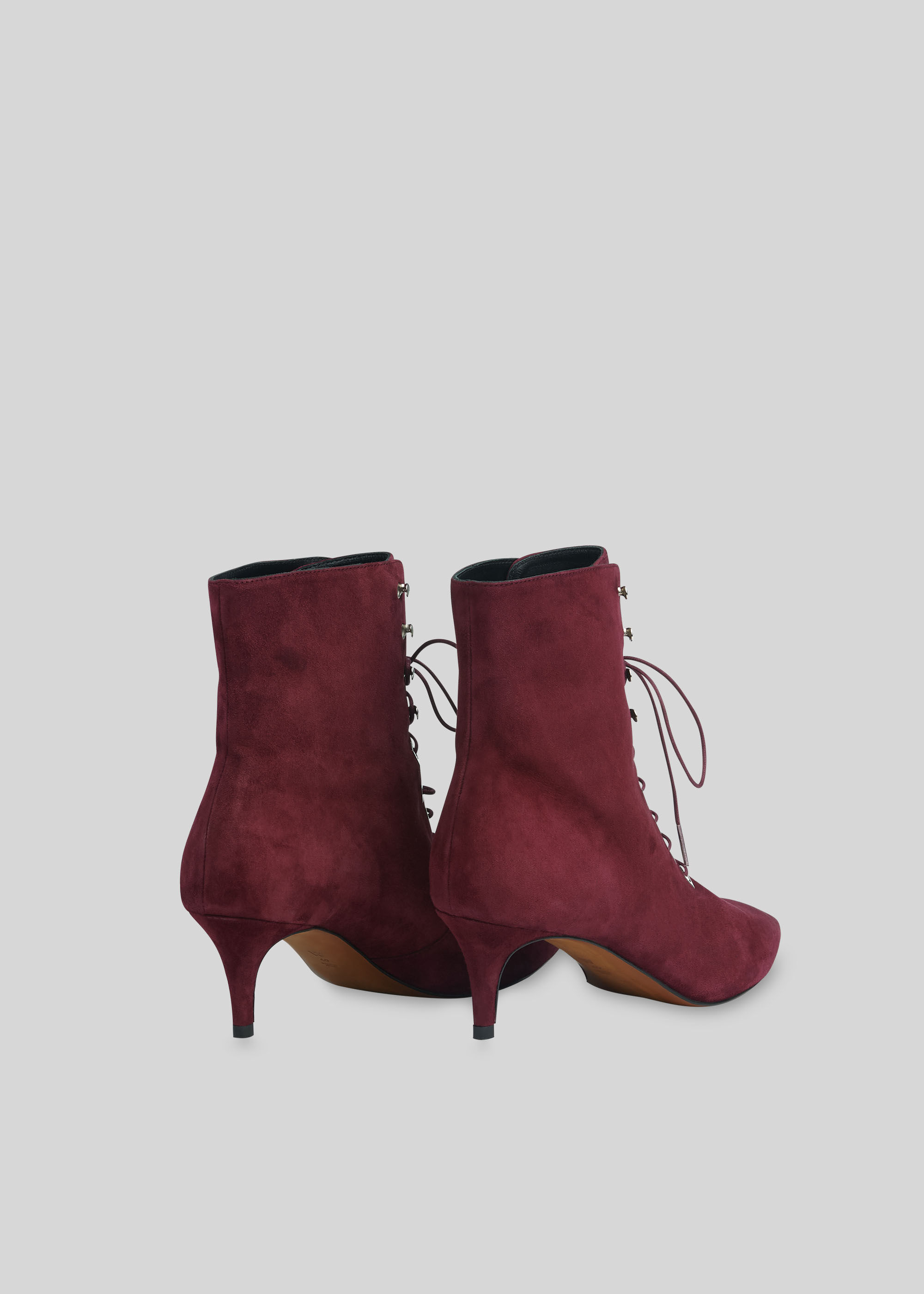 Burgundy Celeste Kitten Heel Boot WHISTLES Whistles US
