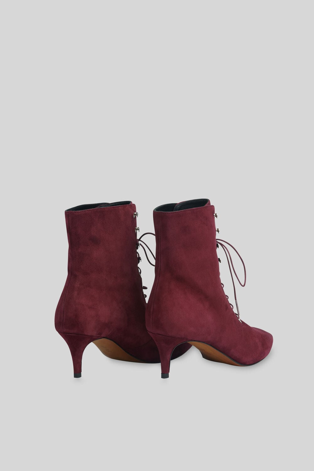 Celeste Kitten Heel Boot Burgundy