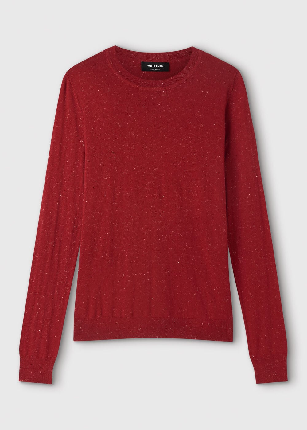 Dark Red Annie Sparkle Crew Neck