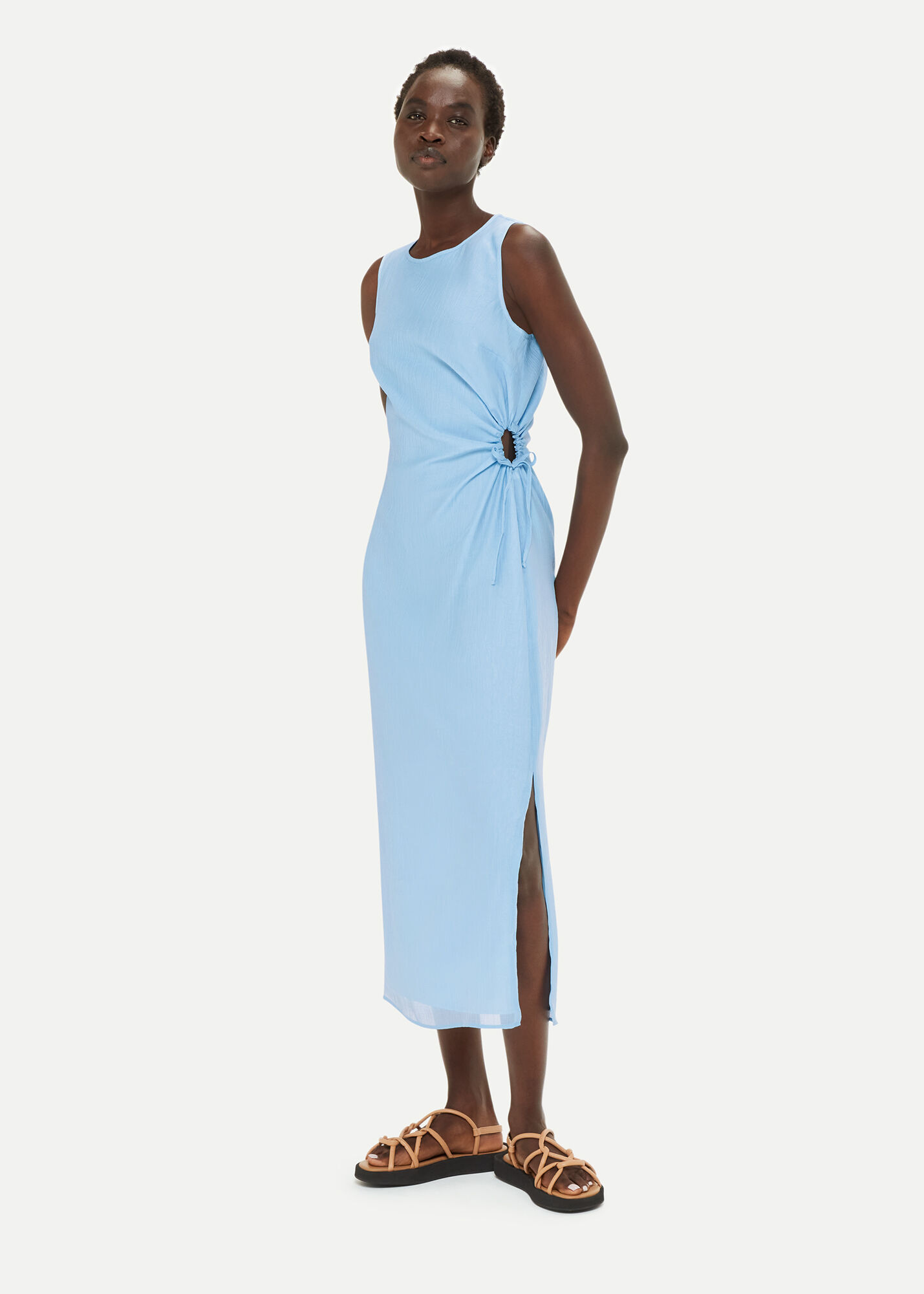 Pale blue summer dress clearance
