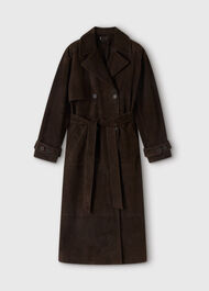 Suede Trench Coat