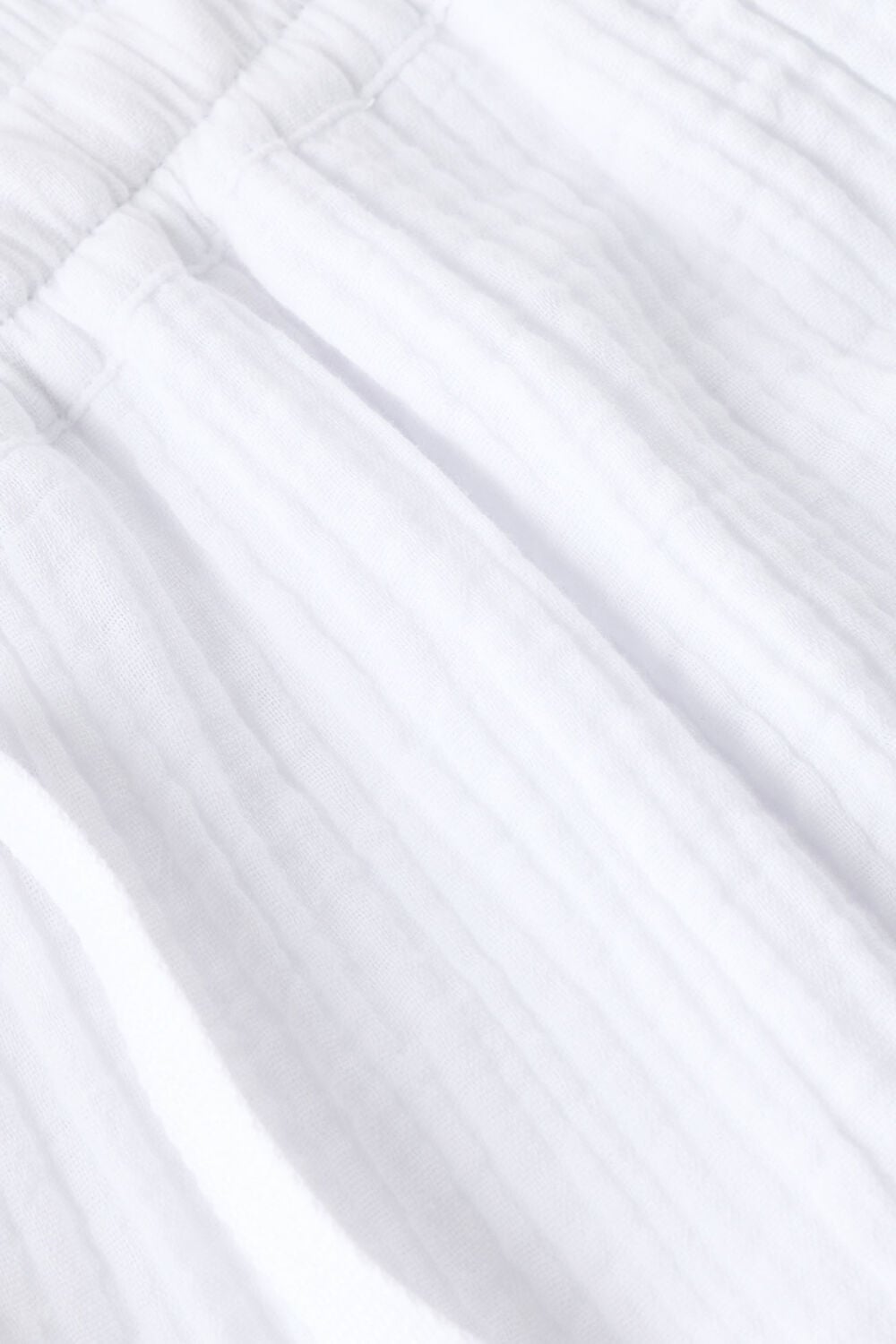 Ivory Wide Crop Cheesecloth Trouser