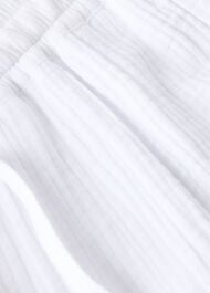 Wide Crop Cheesecloth Trouser