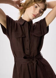 Pocket Detail Linen Playsuit