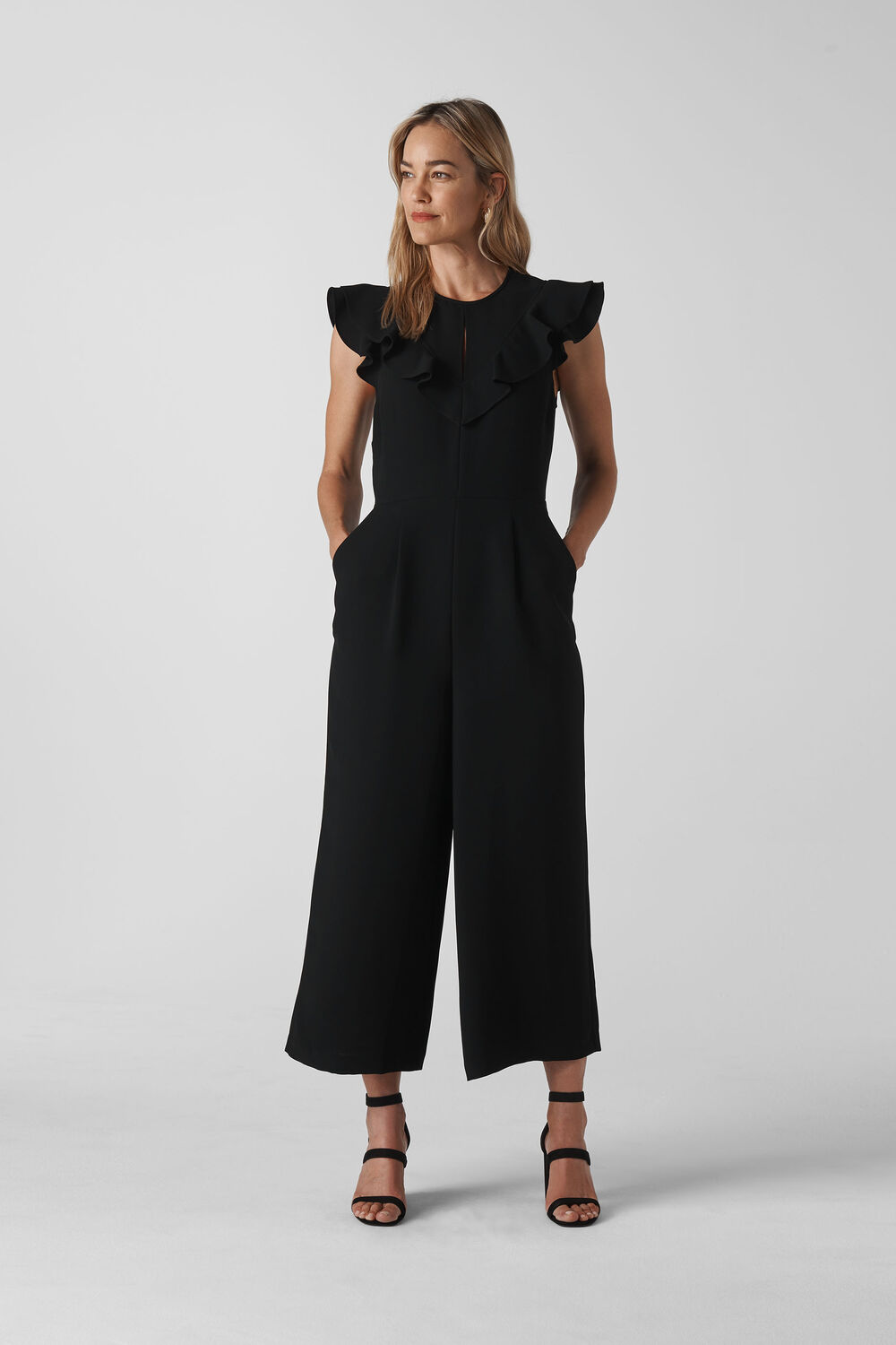 Joanna Frill Crepe Jumpsuit Black