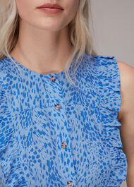 Lively Animal Frill Midi Dress