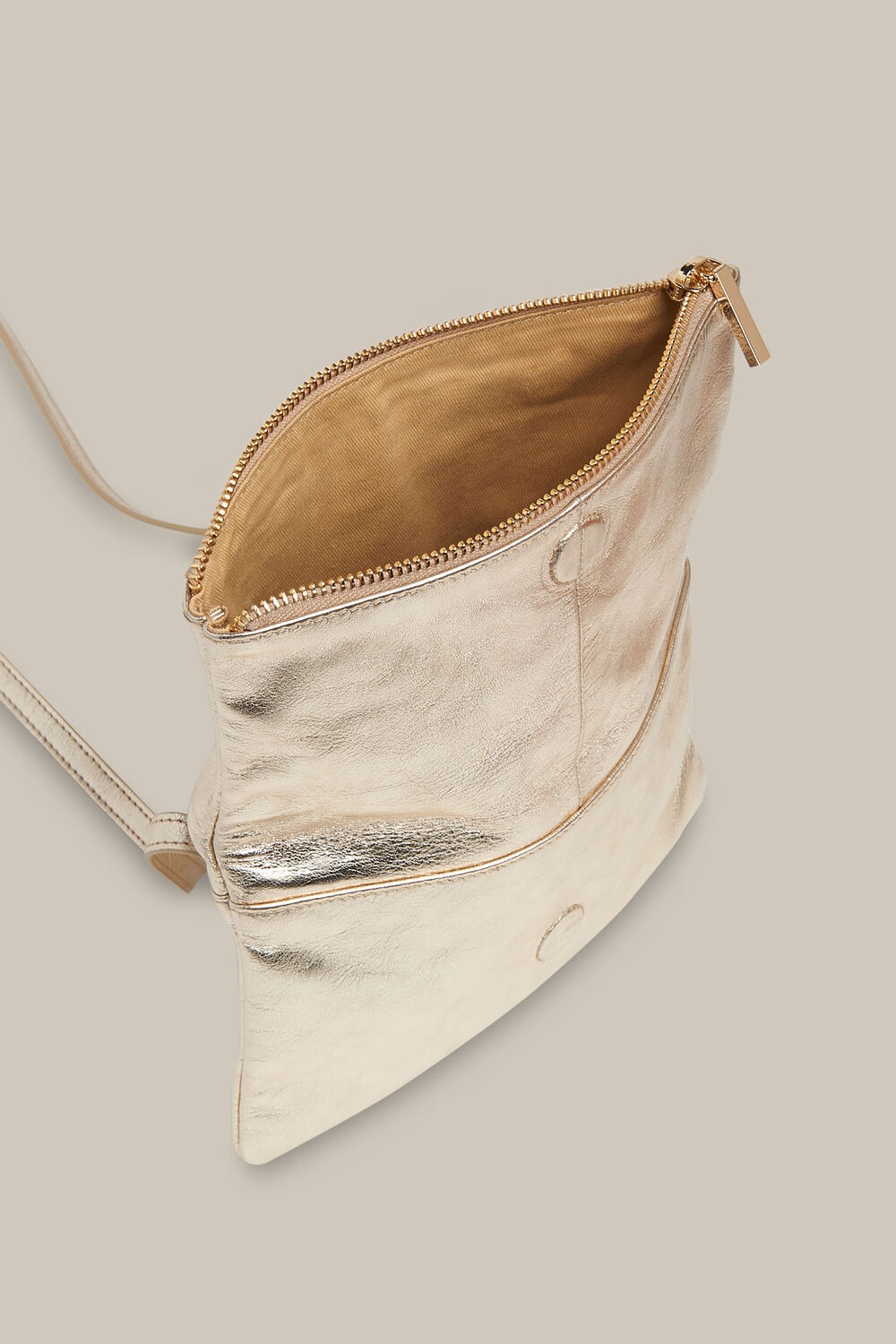 Issy Mini Foldover Bag Gold/Multi