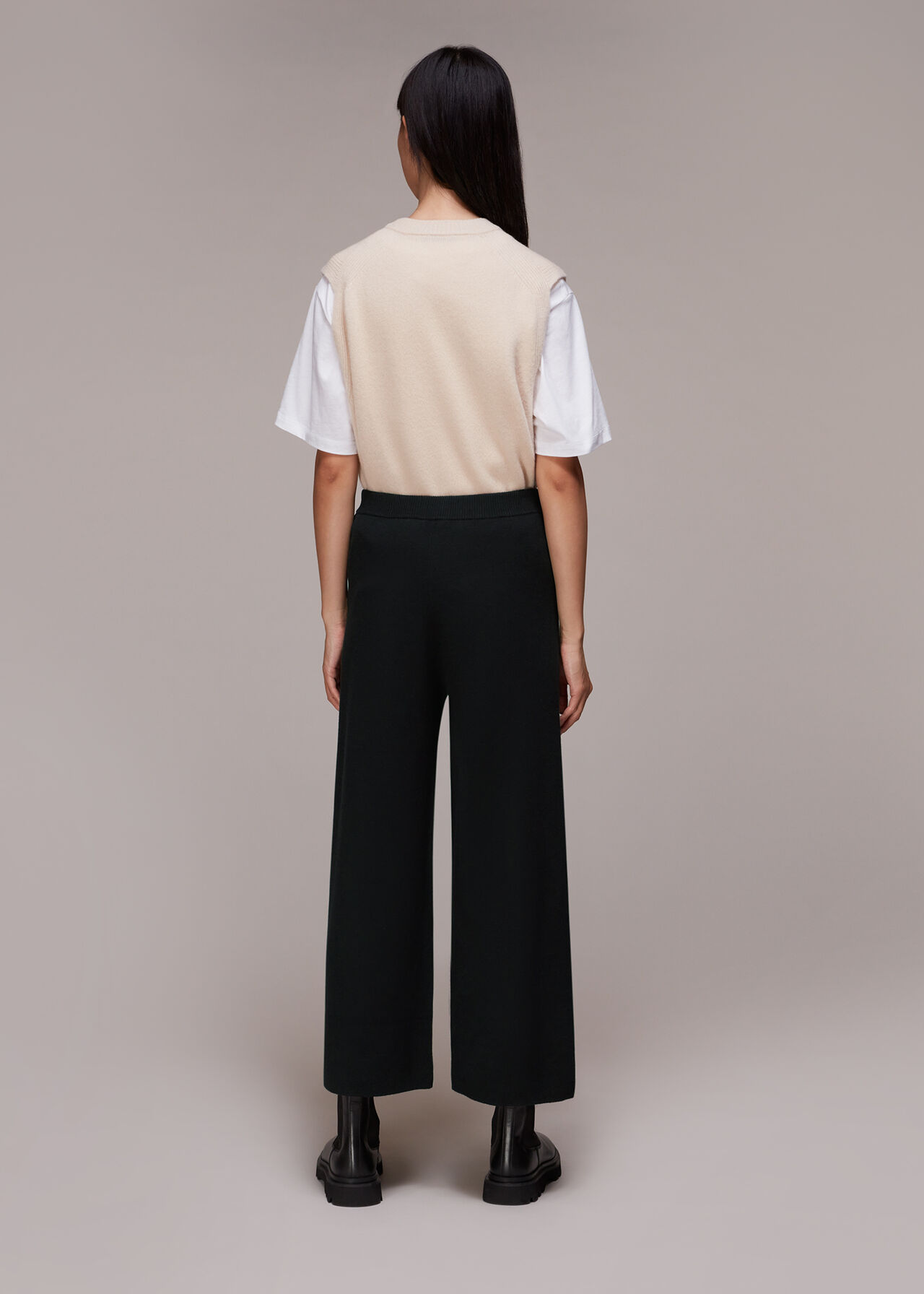 Knitted Wide Leg Trousers