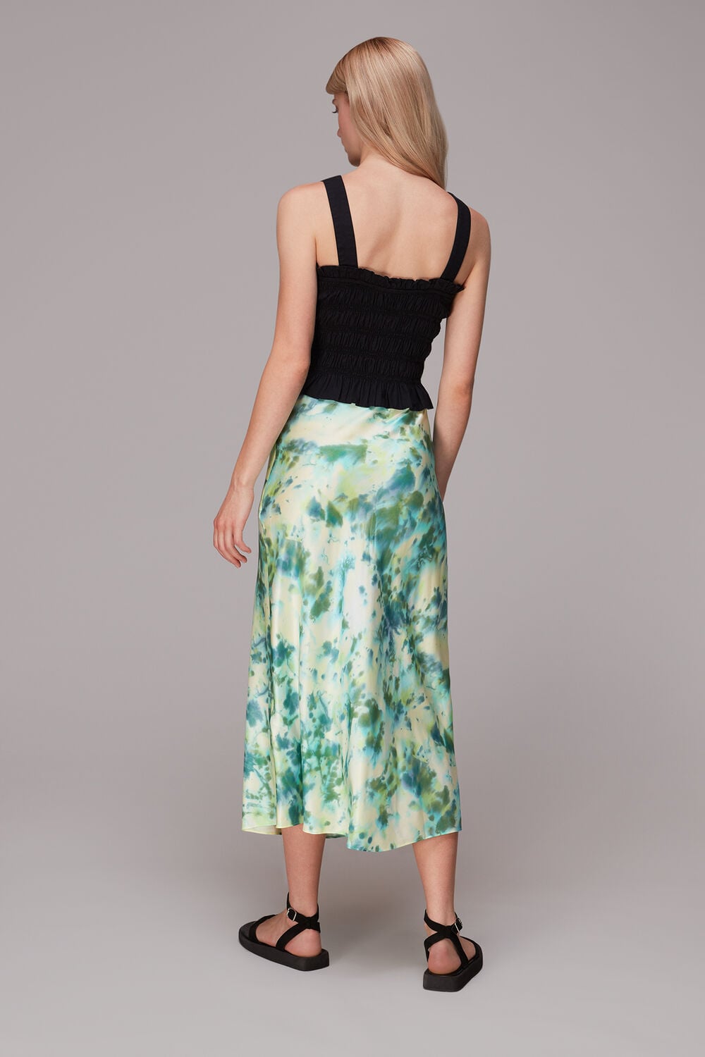 Waterflower Bias Cut Skirt
