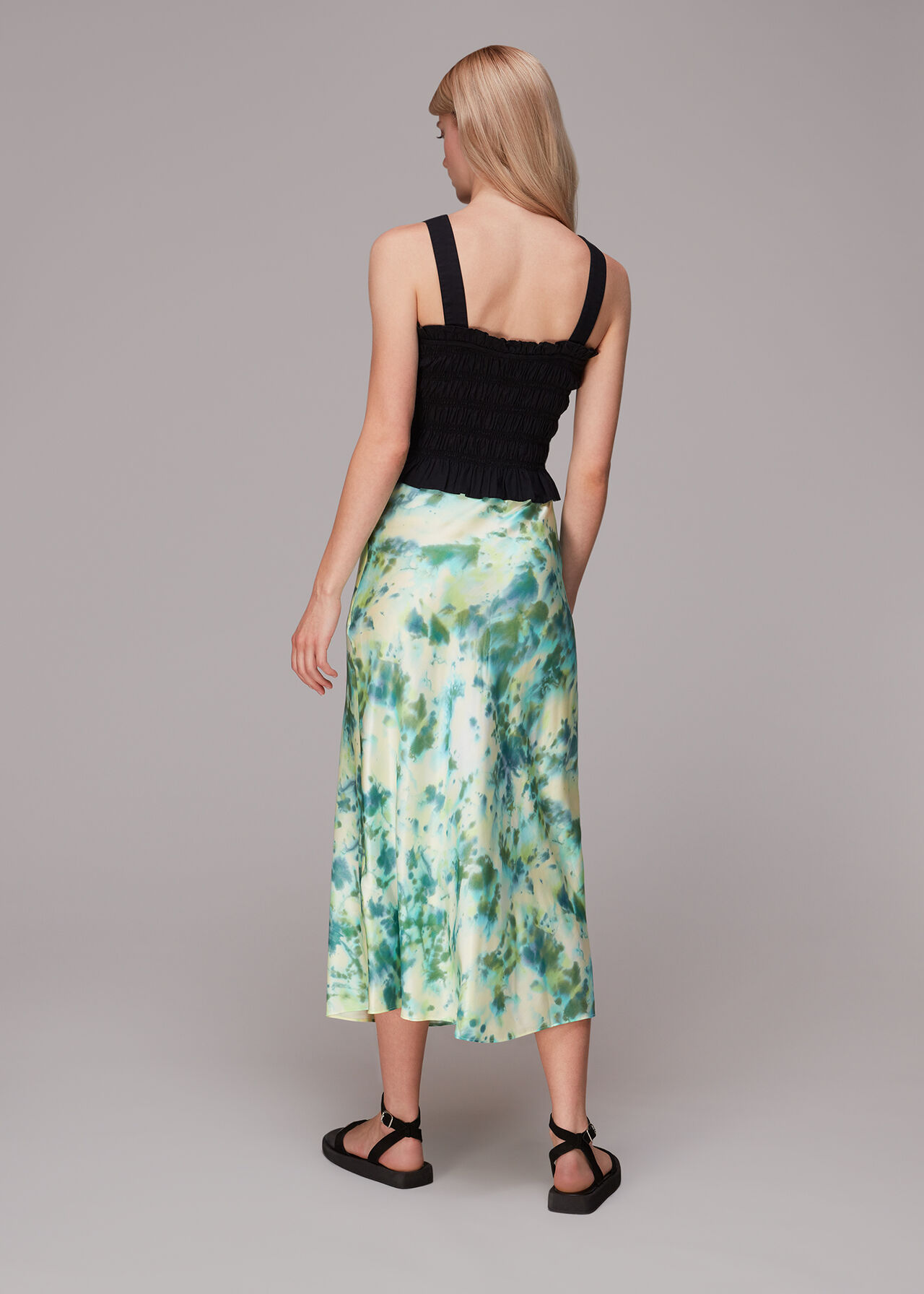 Waterflower Bias Cut Skirt