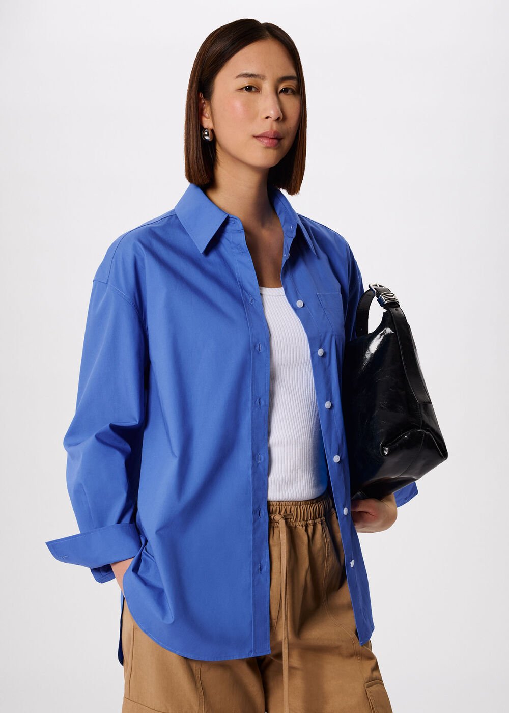 Oversized Cotton Poplin Shirt