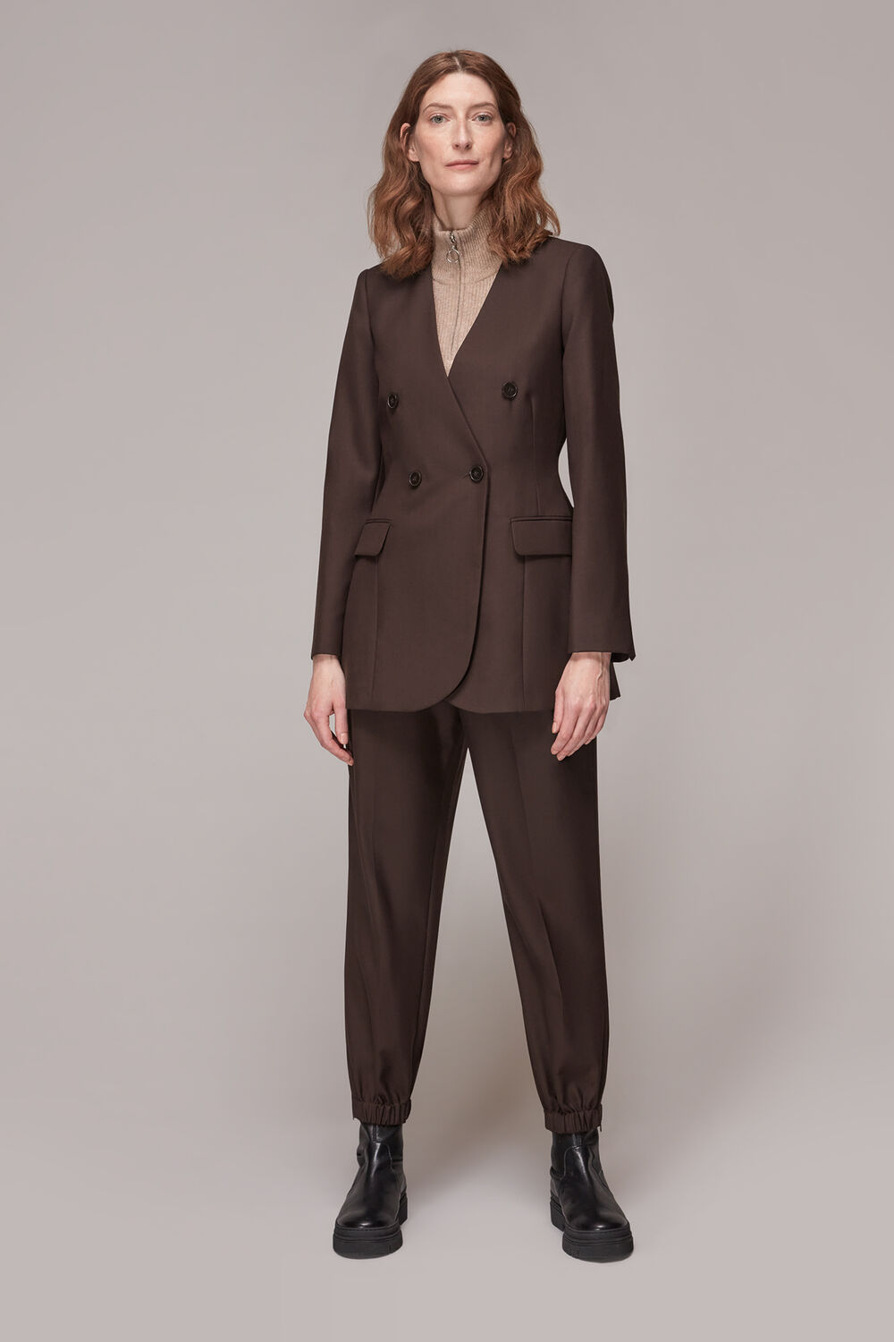 Savine Collarless Blazer