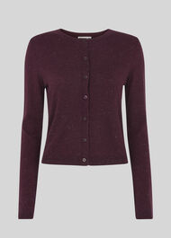 Annie Sparkle Cardigan Burgundy