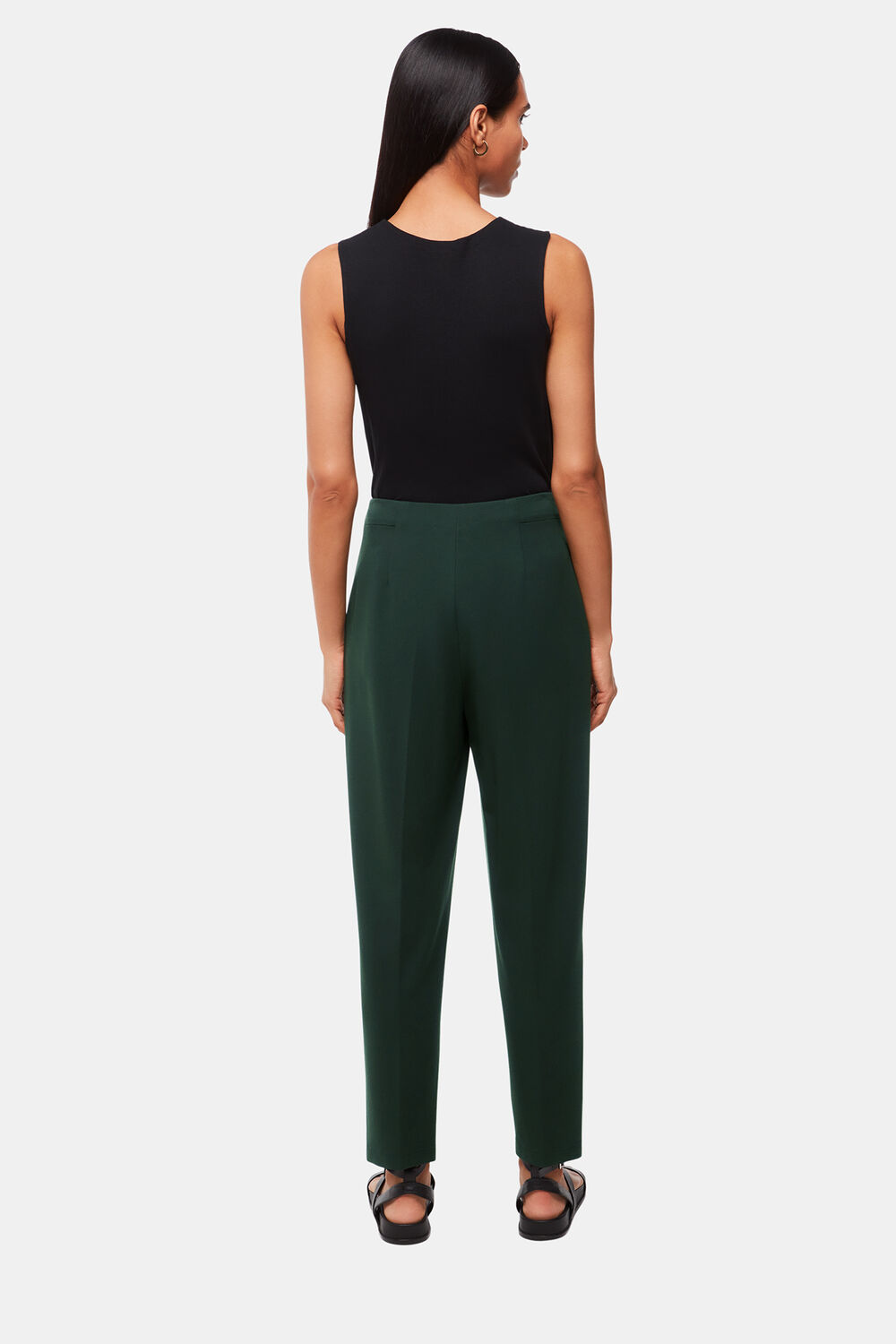Dark Green Lila Ponte Trouser