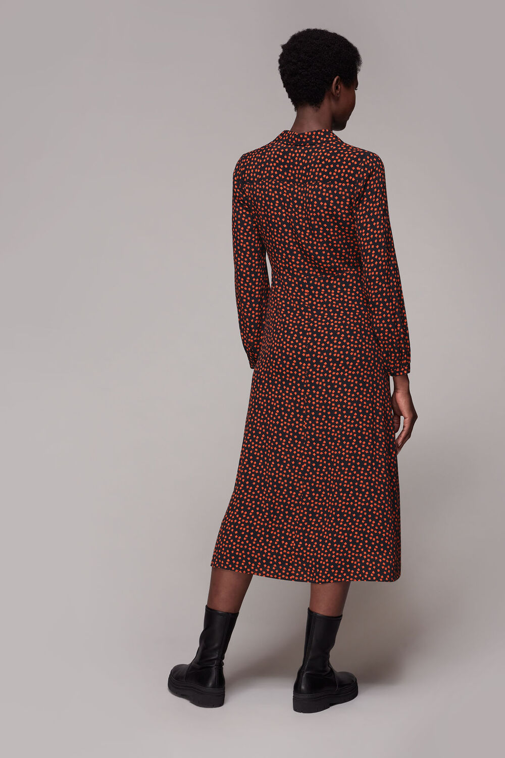 Dainty Floral Print Midi Dress