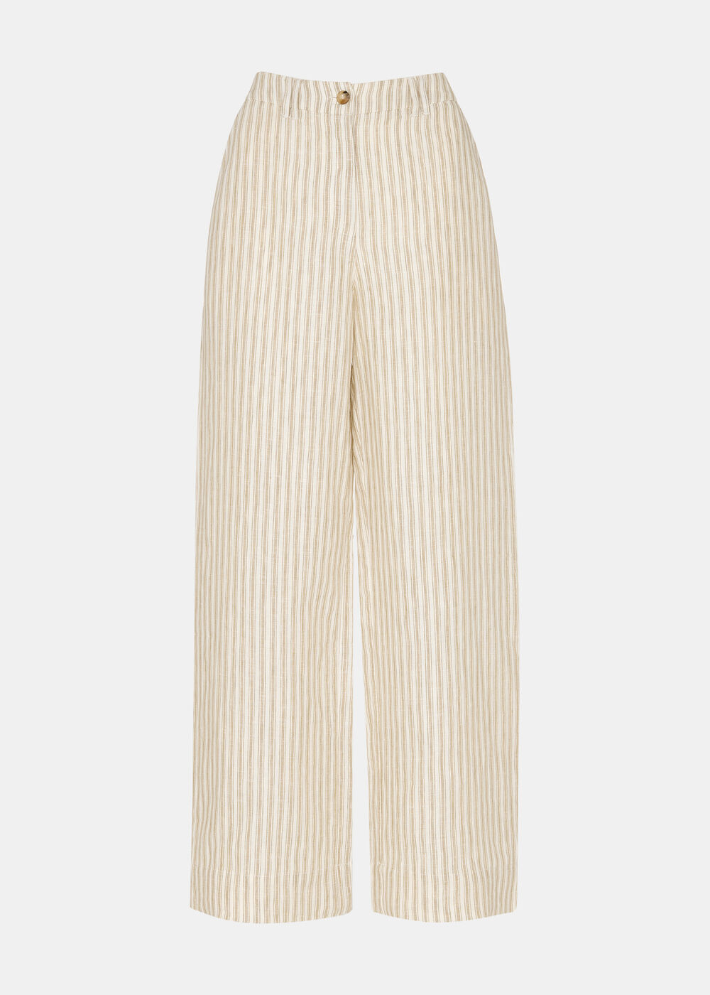 Petite Linen Stripe Trouser