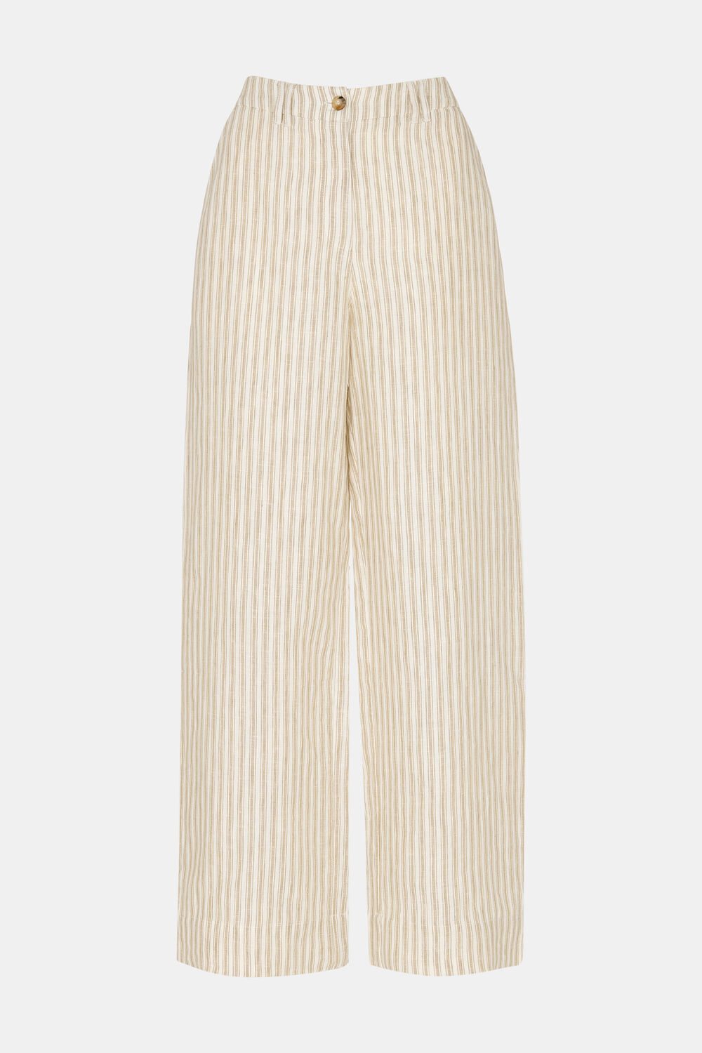 Petite Linen Stripe Trouser