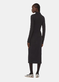 Textured Long Sleeve Dress