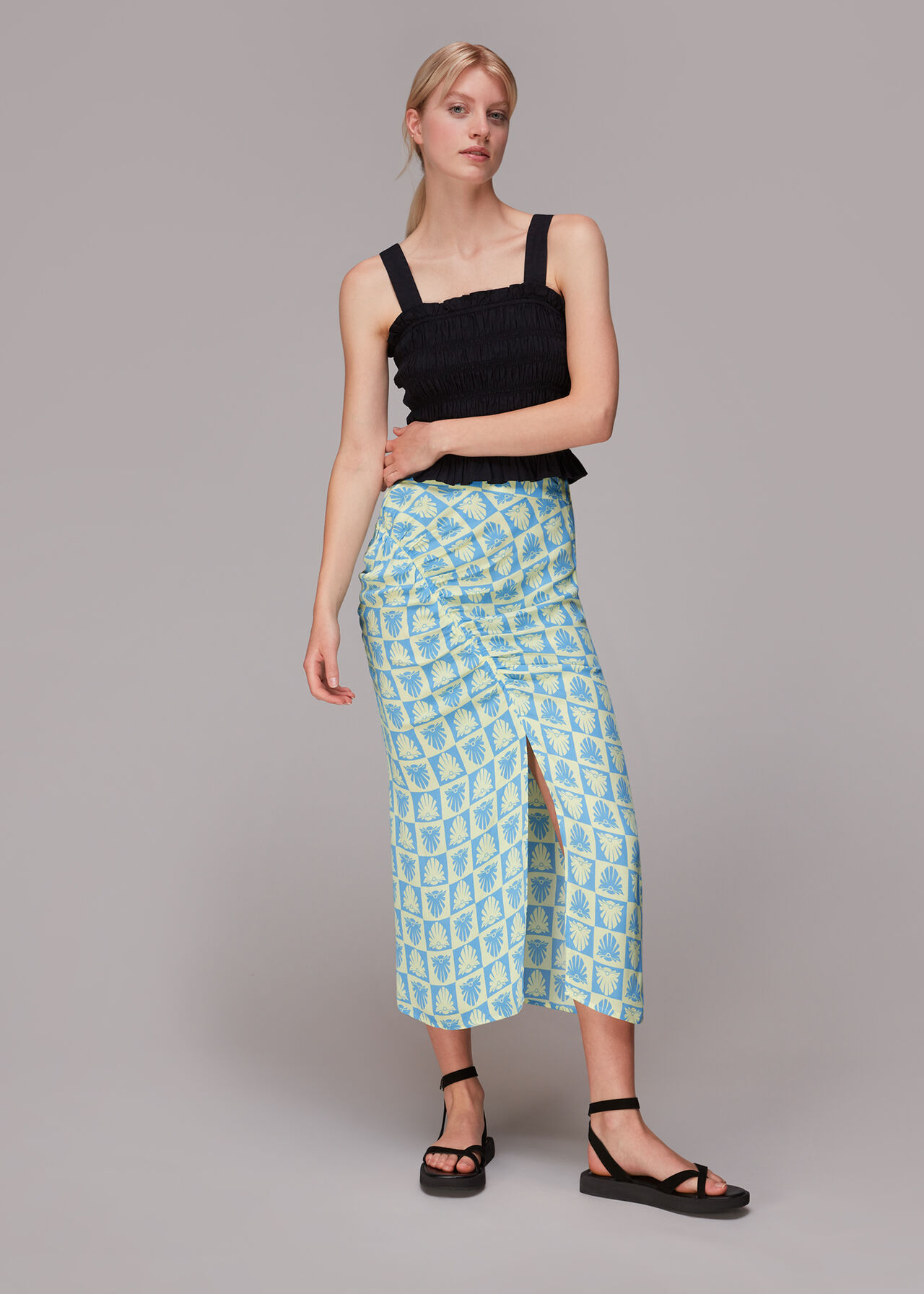 Checkerboard Shells Cleo Skirt